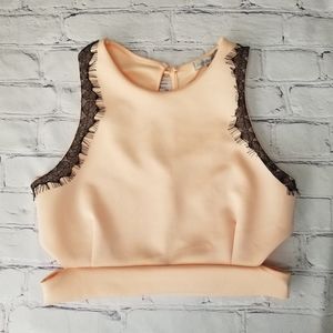 Charlotte Russe Cut-out Crop Top in Large NWOT